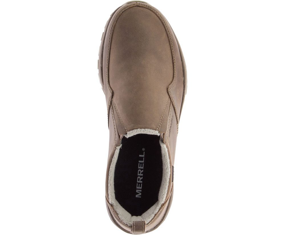 Merrell Slip Ons Brown - Icepack Guide Moc Polar Waterproof - Womens 05USLVMPC